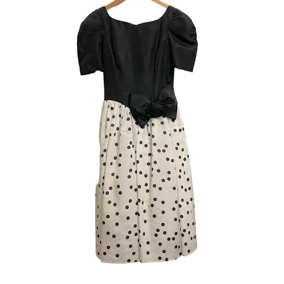Gunne Sax Jessica McClintock Vintage Polka Dot Dress NWT Deadstock Size 4 - Picture 2 of 15